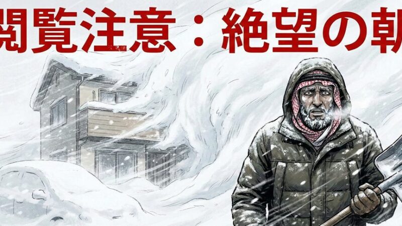 【閲覧注意】朝起きたら絶望…。豪雪地帯の雪かき、リアルな辛さを伝えます。 