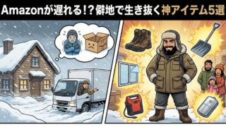 Amazonが遅れる！？僻地で生き抜くために買ってよかった神アイテム5選 